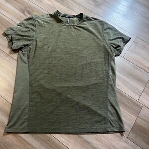 Ten Thousand The Versatile Shirt Mens Large Olive Green Training Tee Bin J-46
